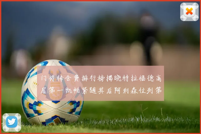 门将转会费排行榜揭晓特拉福德高居第一凯帕紧随其后阿利森位列第三